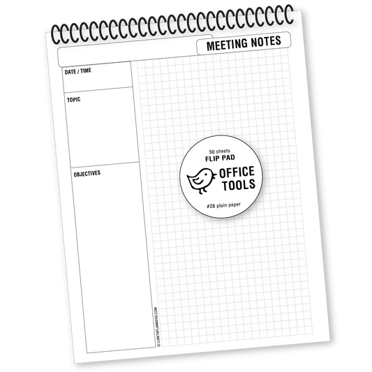 Meeting Notes Flip Pad