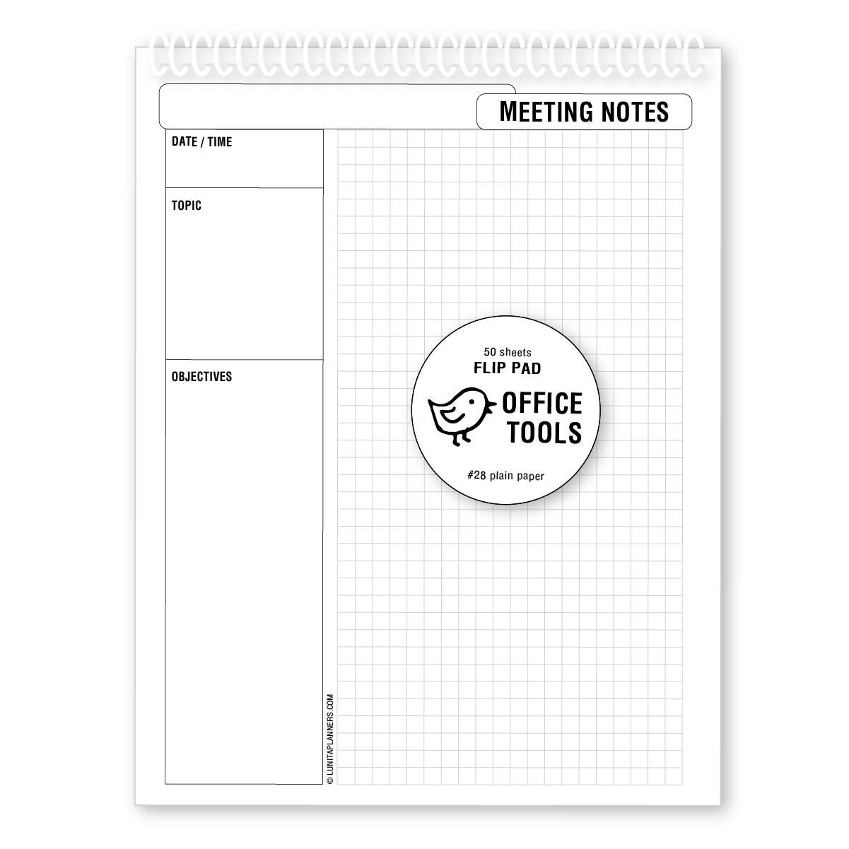Meeting Notes Flip Pad