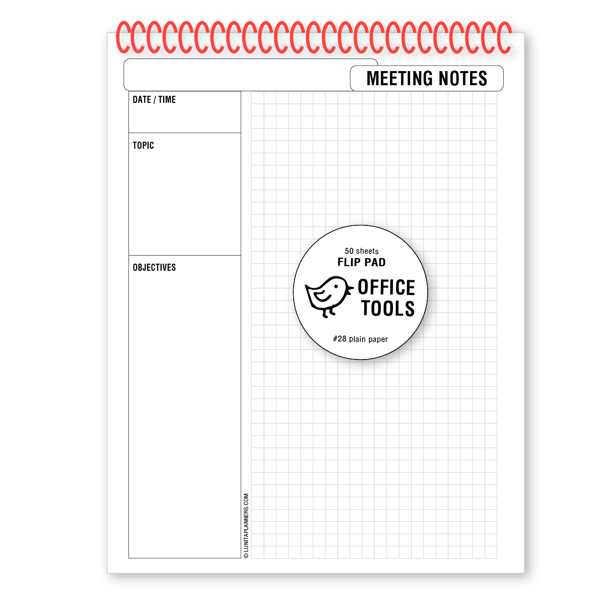 Meeting Notes Flip Pad