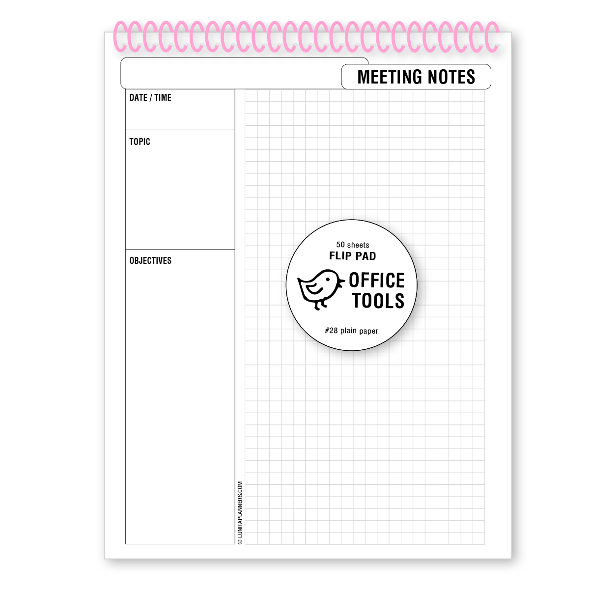 Meeting Notes Flip Pad