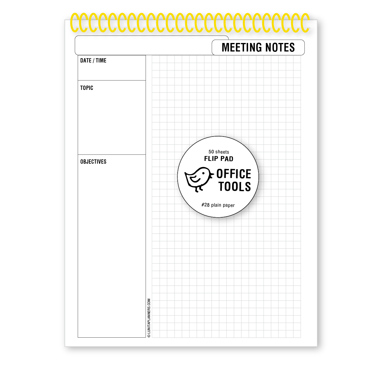 Meeting Notes Flip Pad