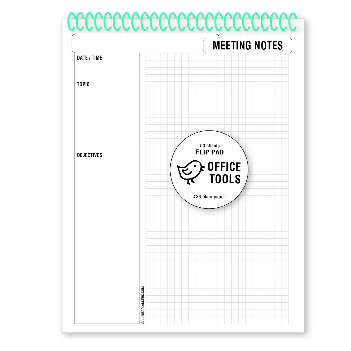 Meeting Notes Flip Pad