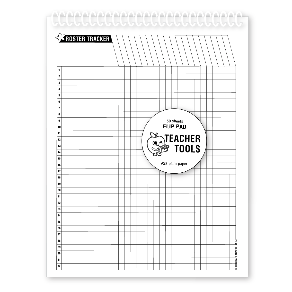 Roster Tracker Flip Pad