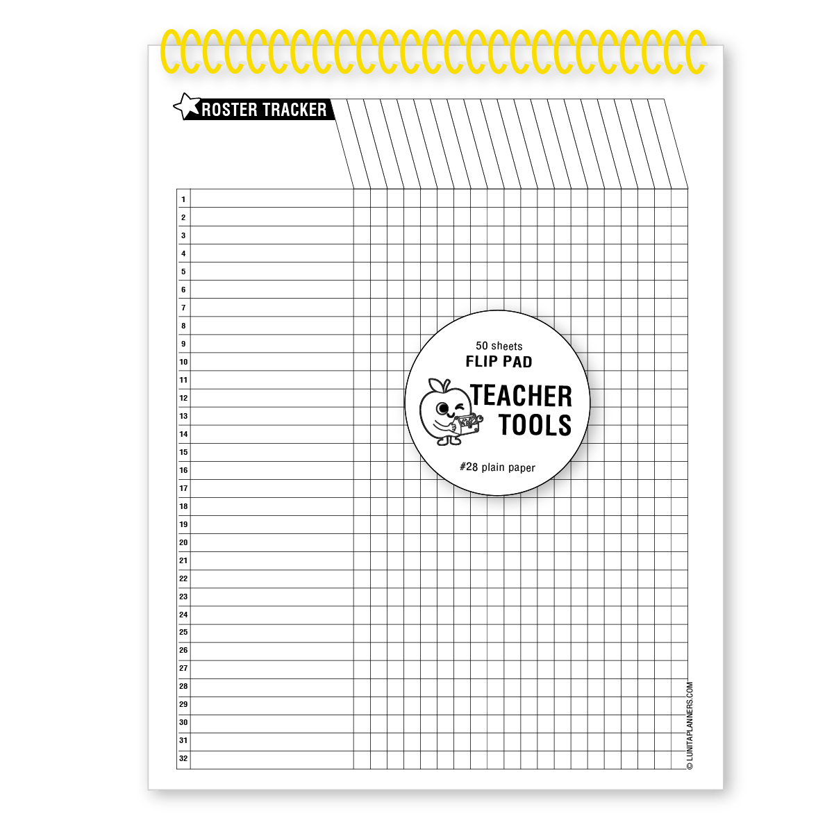 Roster Tracker Flip Pad