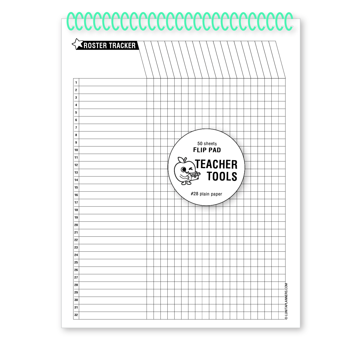 Roster Tracker Flip Pad