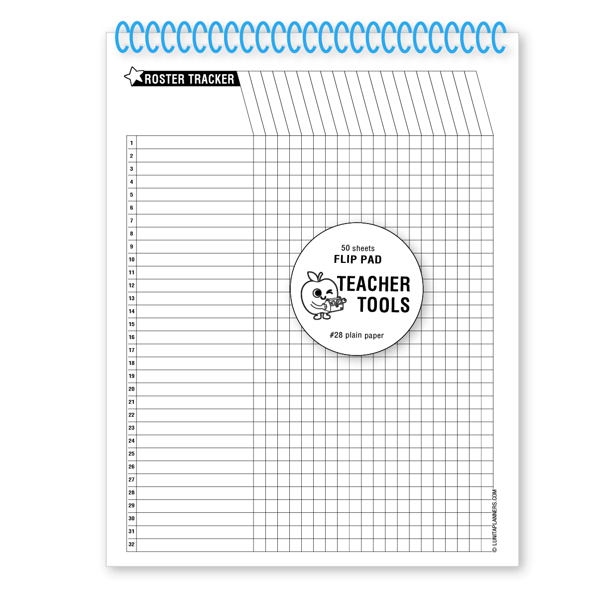 Roster Tracker Flip Pad