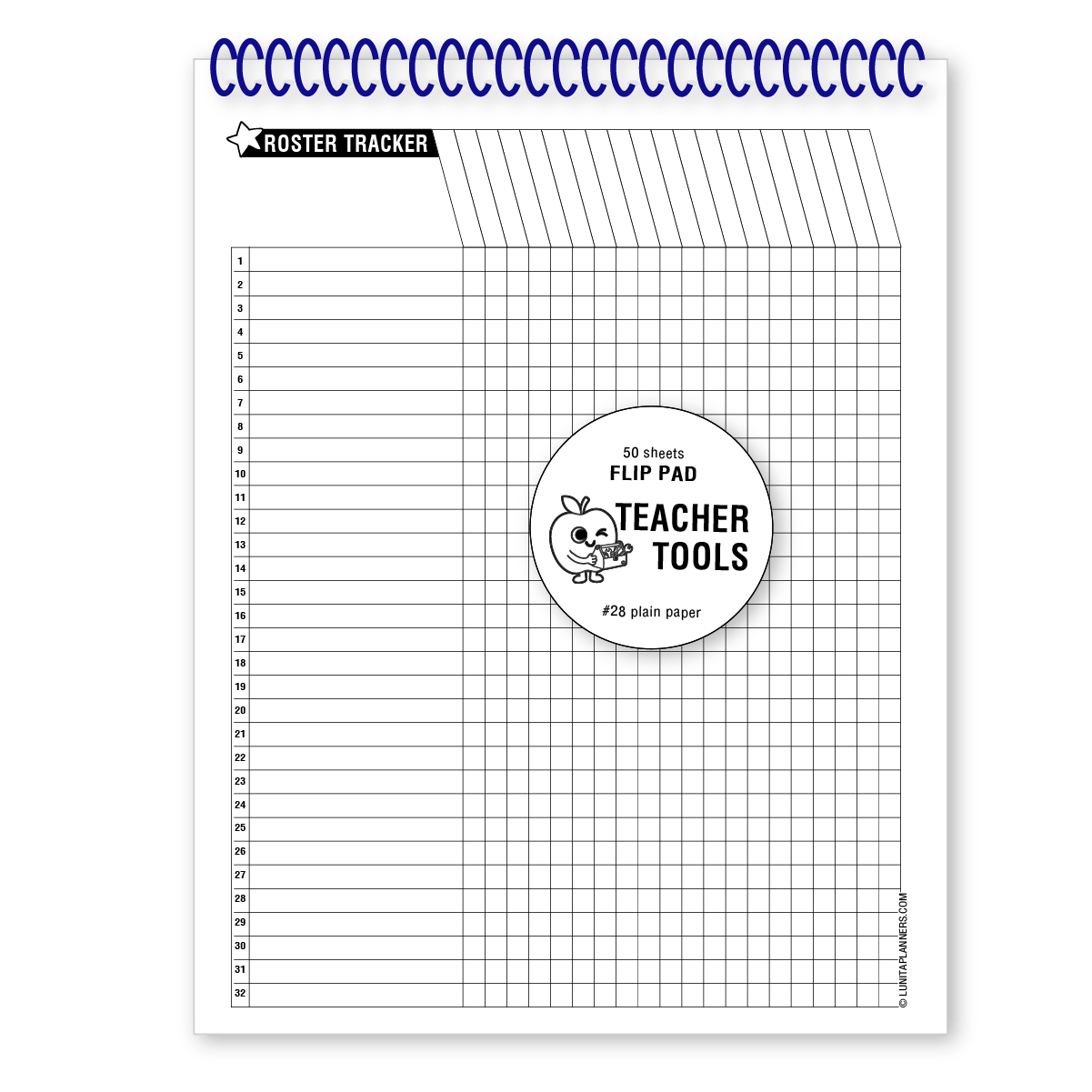 Roster Tracker Flip Pad
