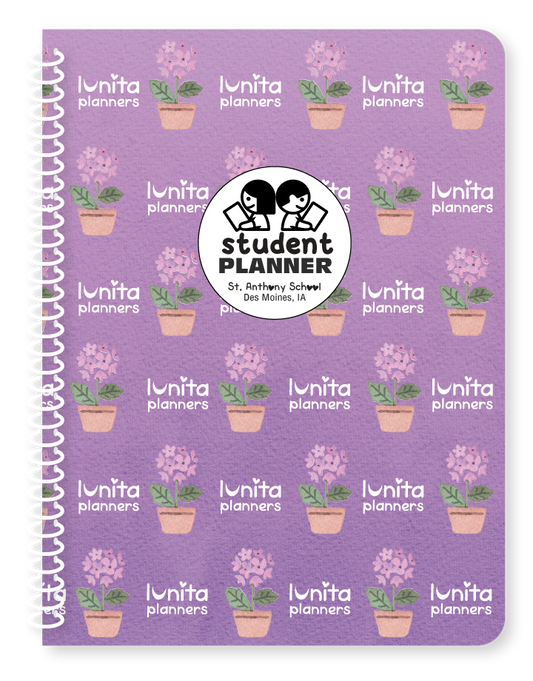 St Anthony - Purple Flowers Planner (Soft Cover)