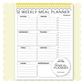 Meal Planner Flip Pad