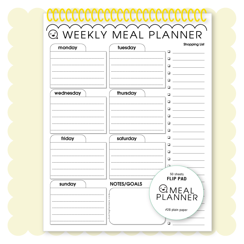 Meal Planner Flip Pad
