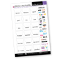 Planner Tabs Sticker Sheet (Monthly)