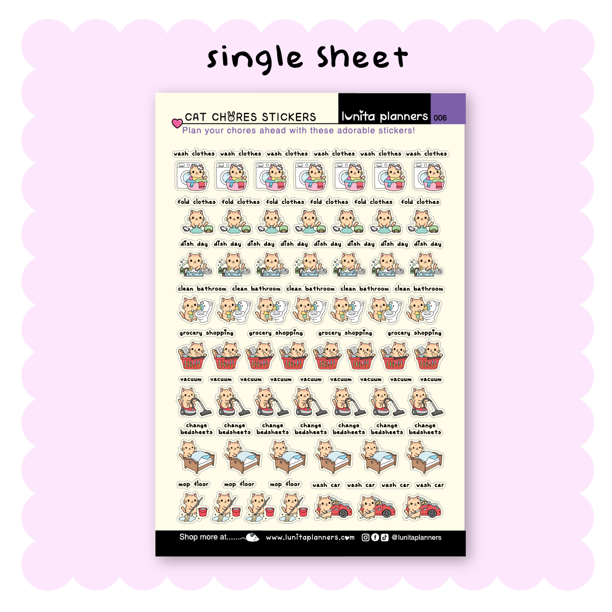 Sticker Sheet (Chores)