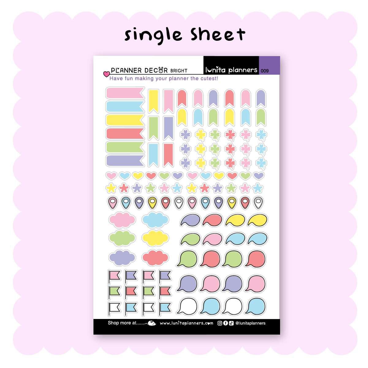 Sticker Sheet (Bright Decor)