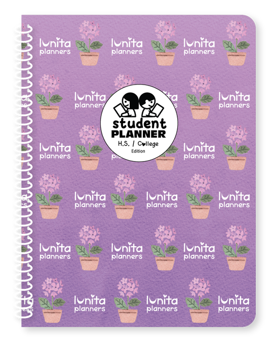 Purple Flowers Student Planner (H.S. / College Edition)