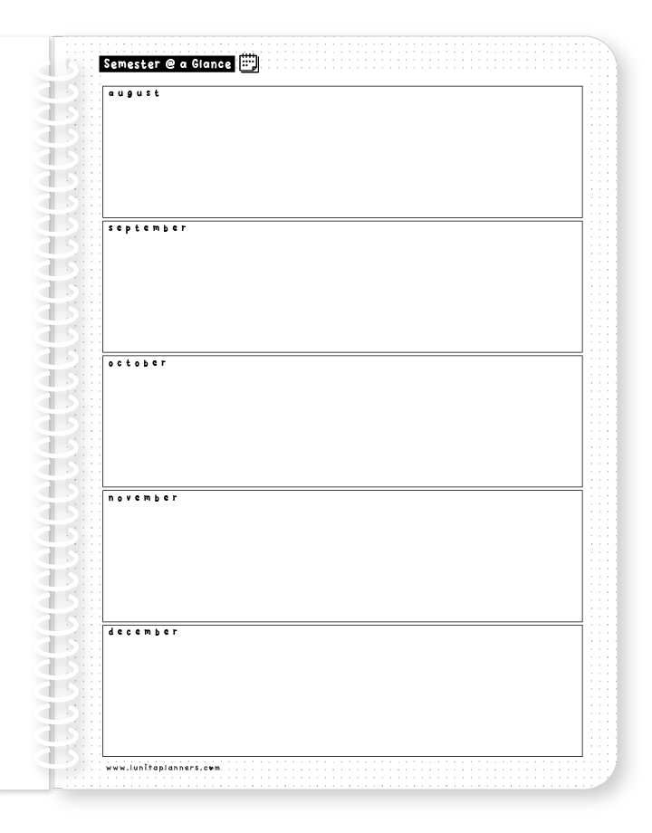 White Student Planner (H.S. / College Edition)