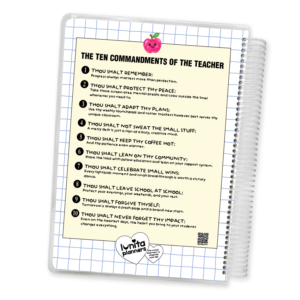 Retro Grid Teacher Planner