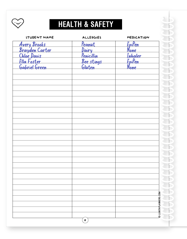 Classic Chic Teacher Planner