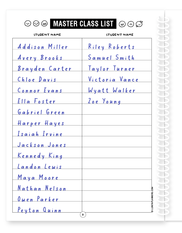 Classic Chic Teacher Planner