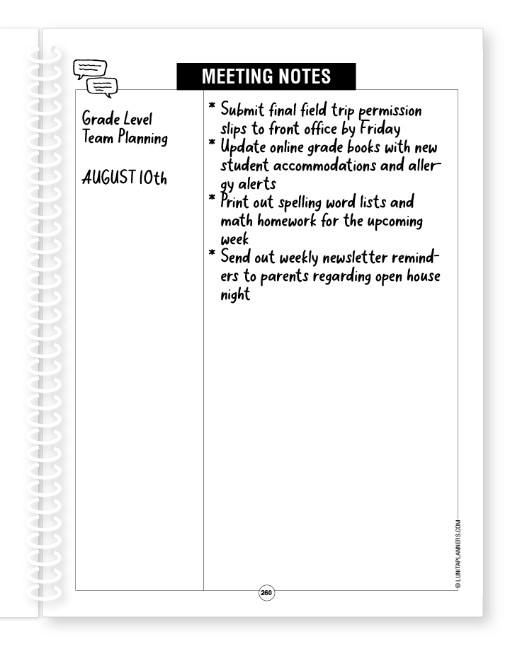 Classic Chic Teacher Planner