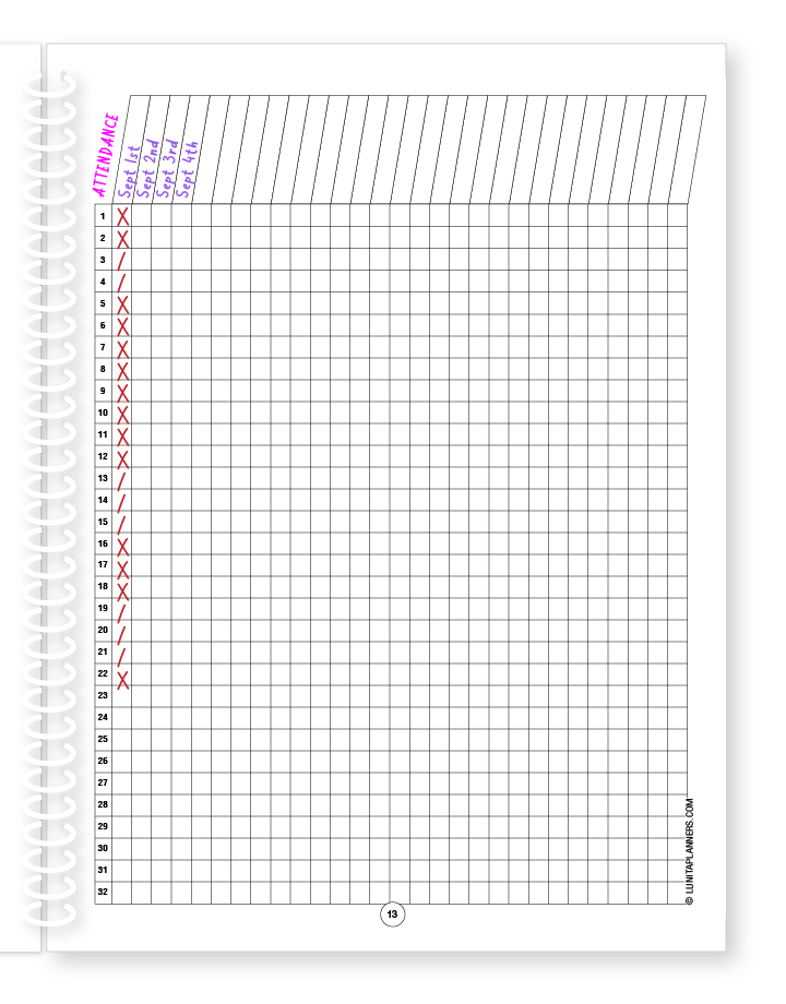 Classic Chic Teacher Planner
