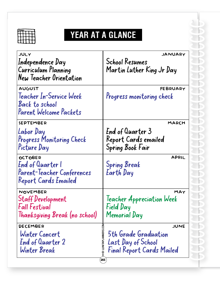 Classic Chic Teacher Planner