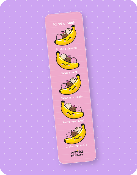 Banana Split Bookmark