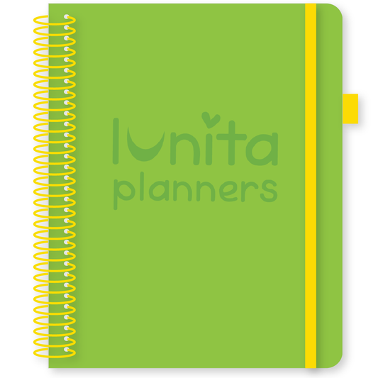 Kiwi Green - LEATHER PLANNER