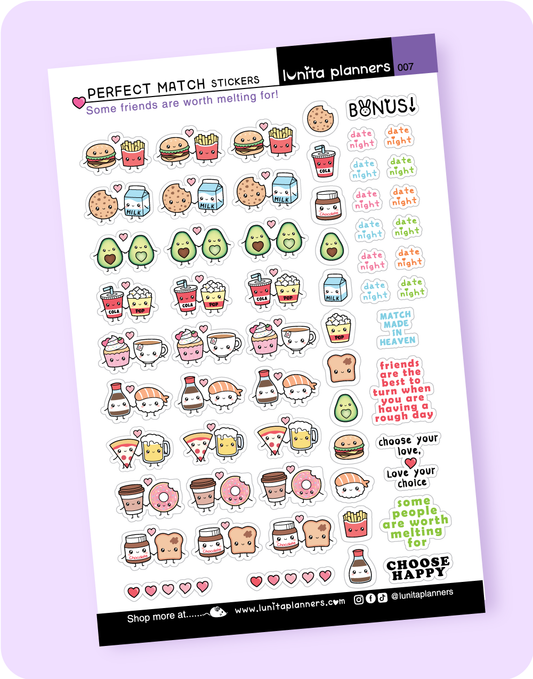 Perfect Match Sticker Sheet