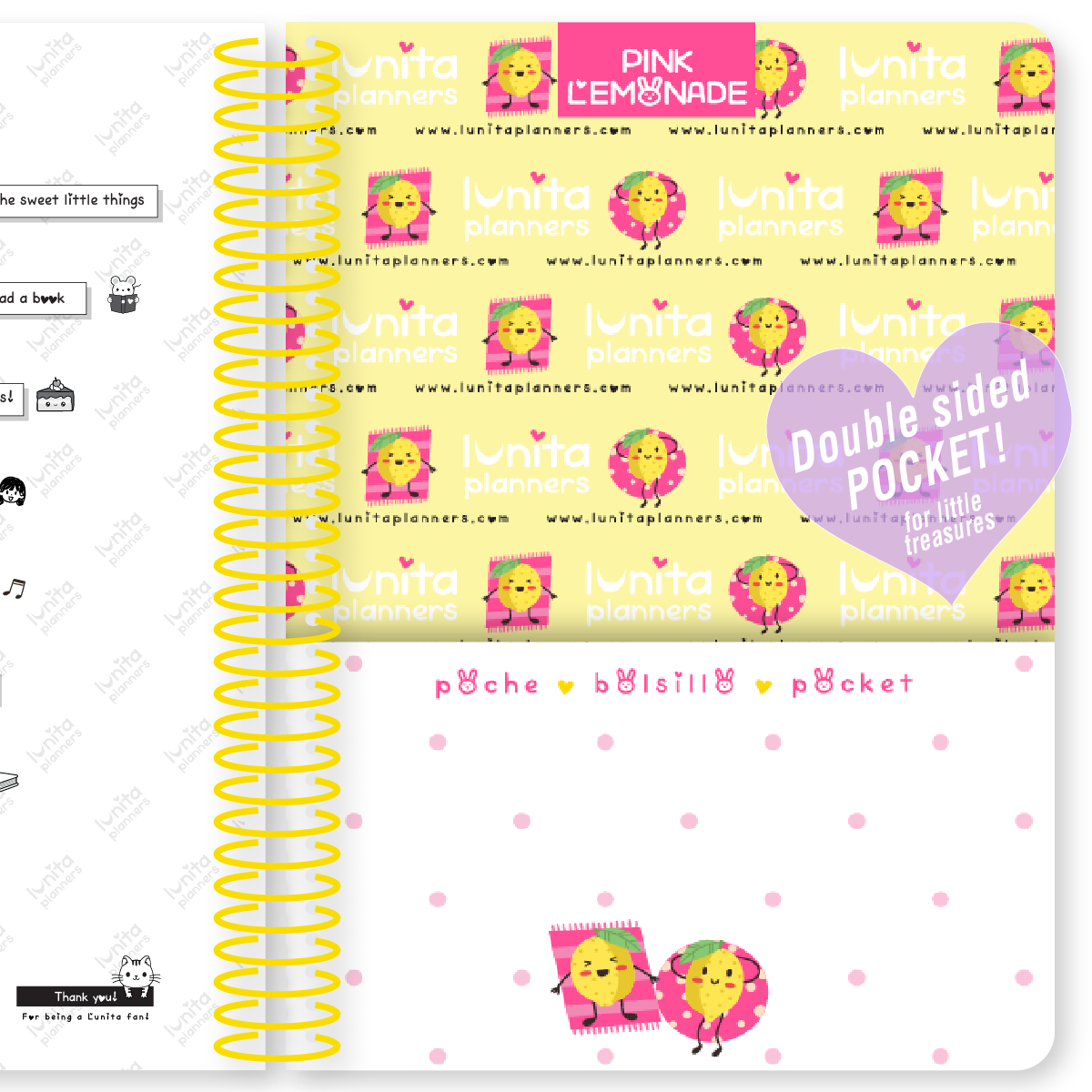 Pink Lemonade - LEATHER PLANNER